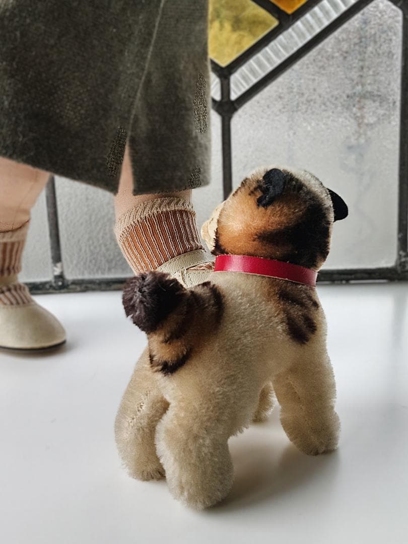 きっとあの子のお友達　仔犬のブリー　ビンテージ　シュタイフ　ブルドッグ