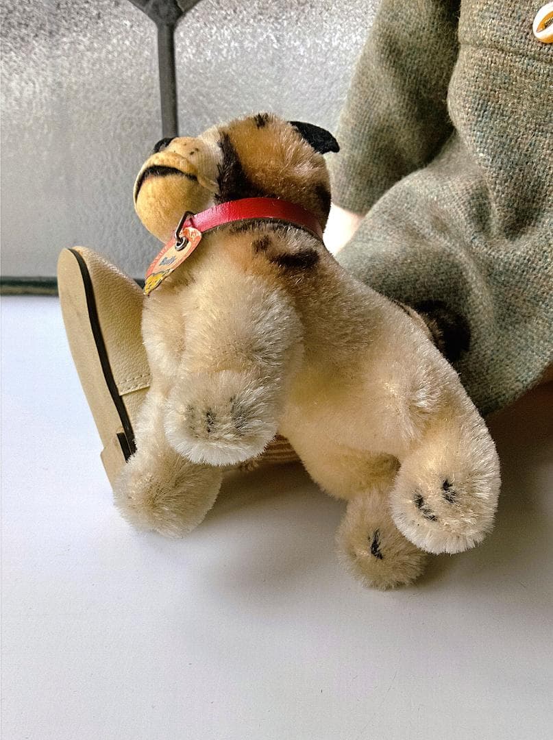 きっとあの子のお友達　仔犬のブリー　ビンテージ　シュタイフ　ブルドッグ