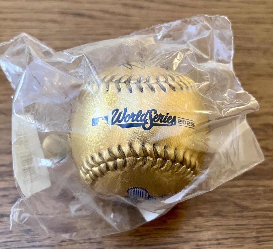 ドジャース 2025 ワールドシリーズ 優勝 サイン ボール ゴールド 大谷翔平