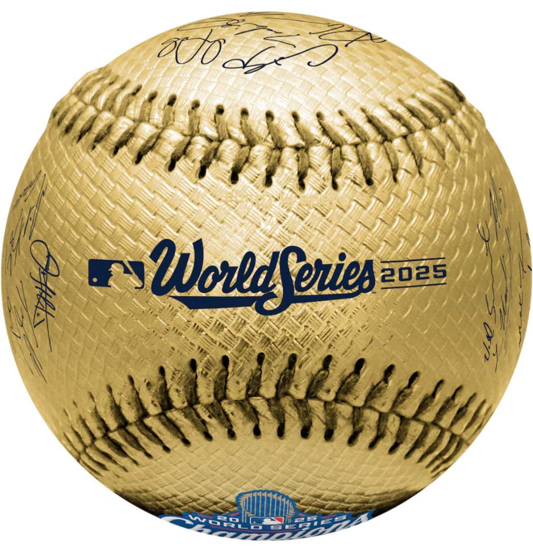 ドジャース 2025 ワールドシリーズ 優勝 サイン ボール ゴールド 大谷翔平