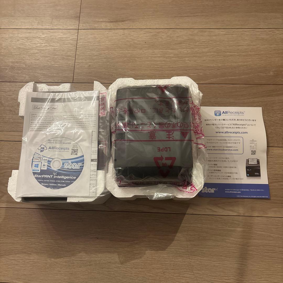 AirReceipt レシートプリンター 黒　tsp650 未使用