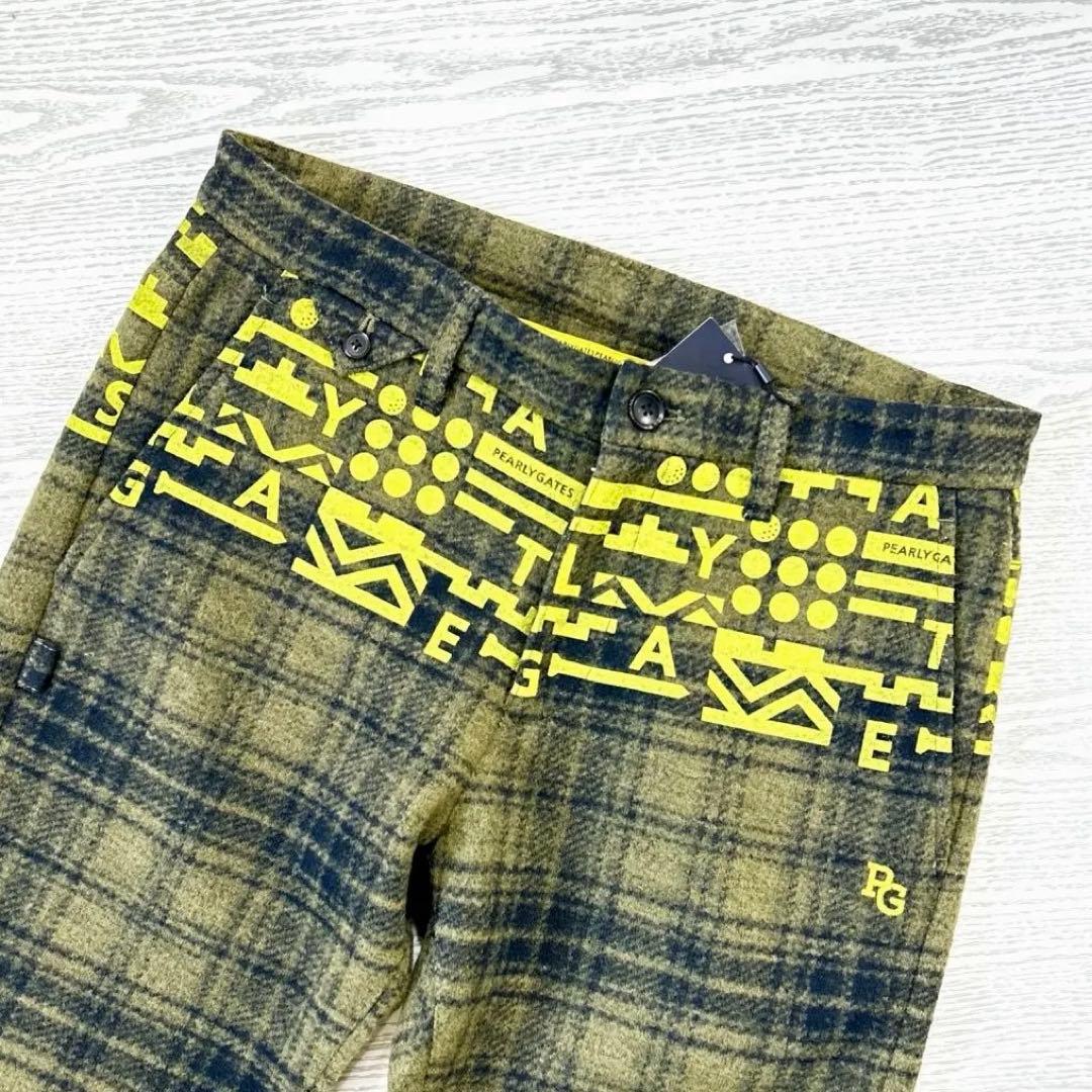 PEARLY GATES パーリーゲイツ　起毛保温　ジャガードパンツ