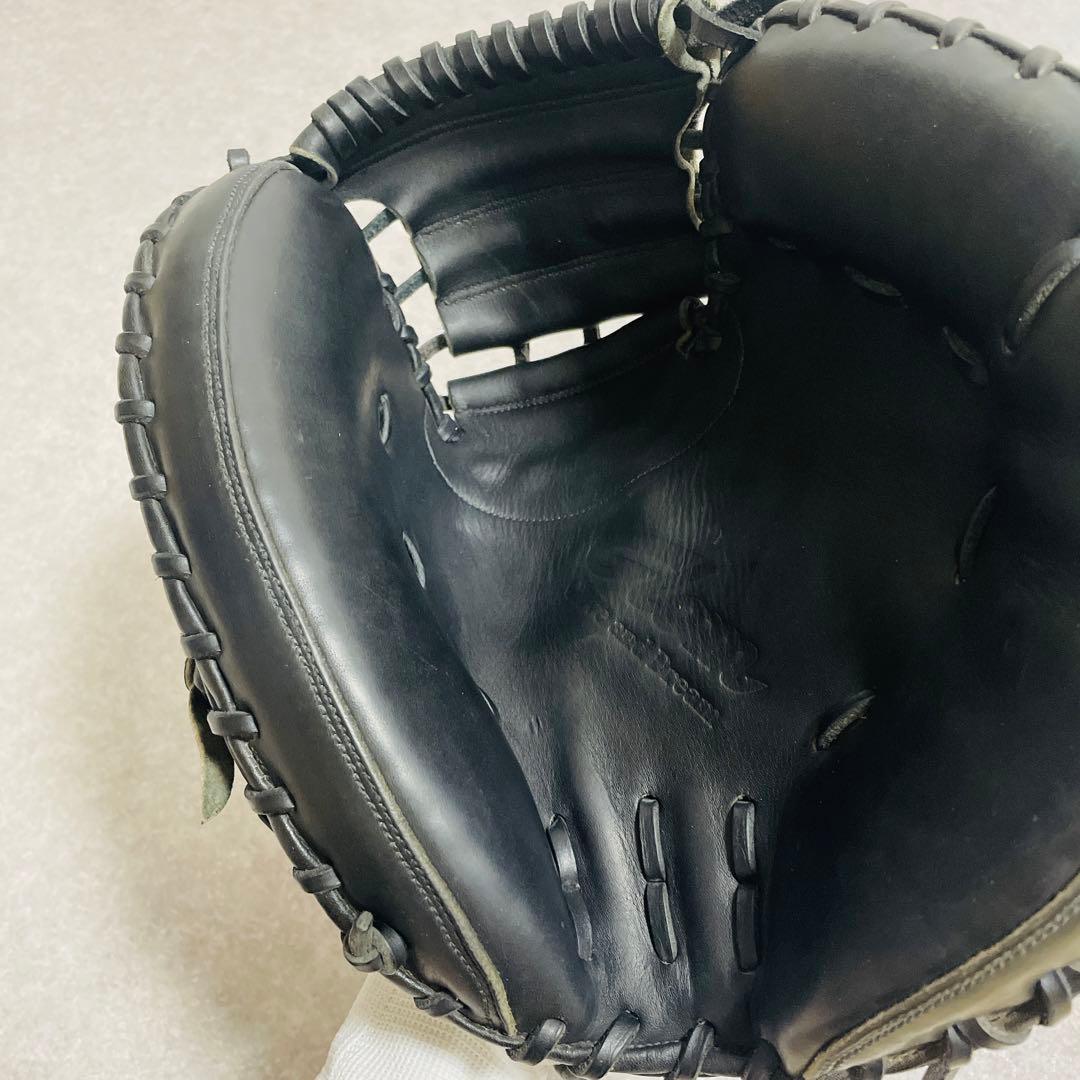 ⚾️グロム　硬式キャッチャーミット　GLOM　捕手　ブラック　刺繍ロゴ