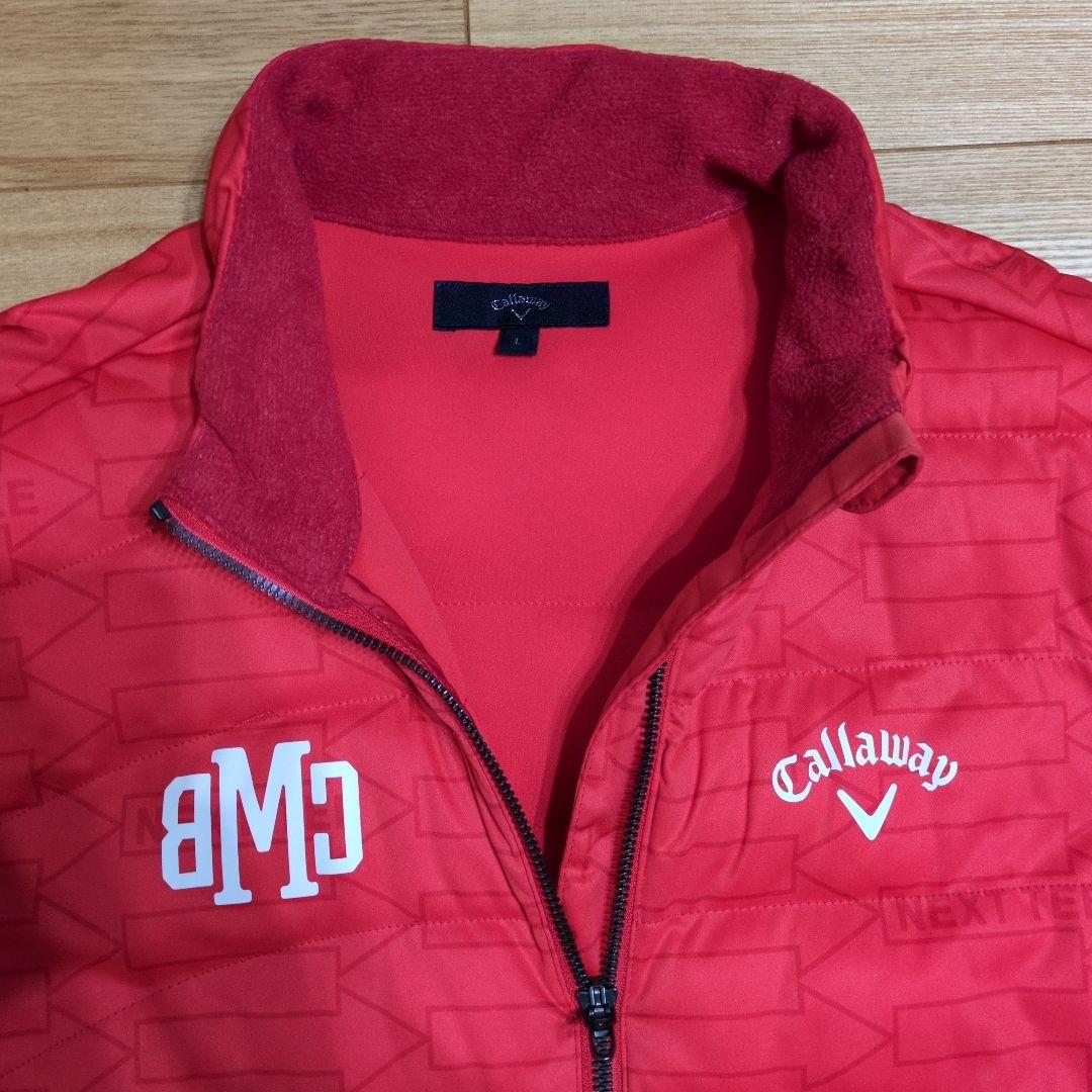 キャロウェイ　ダウンジャケット　レッド　Lサイズ