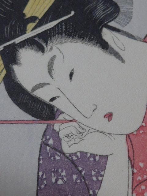 木版画　歌麿の浮世絵６種8点　人気商品です