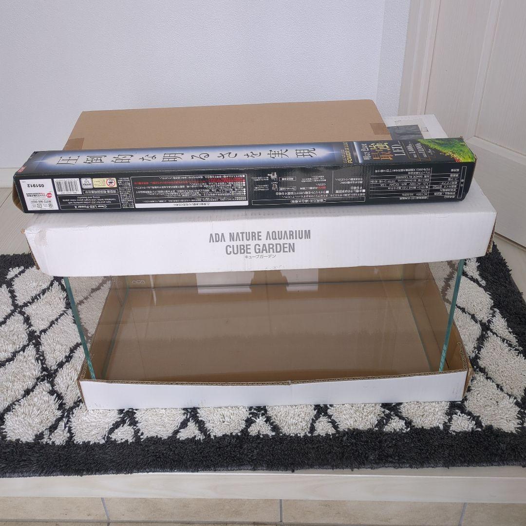 直接取り引き　引退　アクアリウム　ada 60センチ　キューブ　水槽　セット