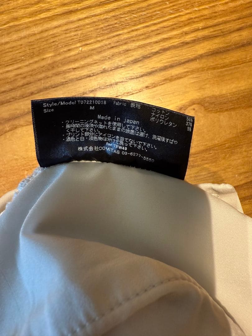 【美品・未使用】TFW49 ハーフパンツ ホワイト Mサイズ ゴルフにも◎