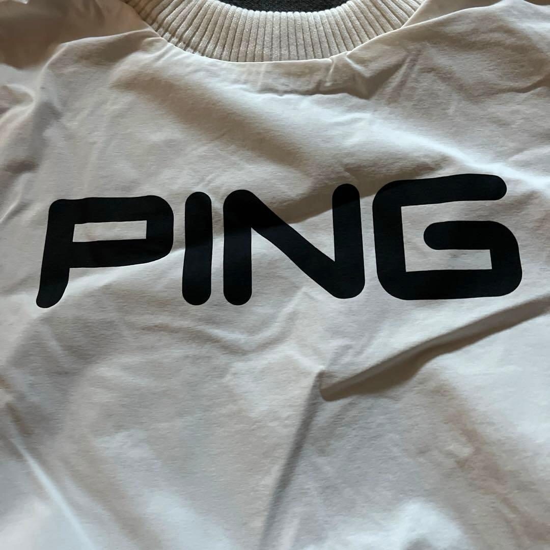 PING GOLF BIGロゴ リバーシブル スニードジャック ホワイト