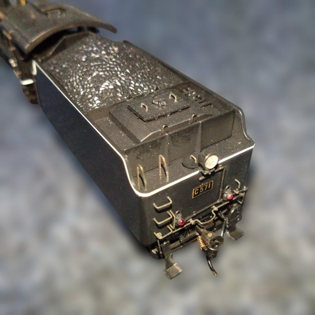 HOゲージ　天賞堂　C57 1　蒸気機関車　展示ケース付き　中古品　やまぐち号