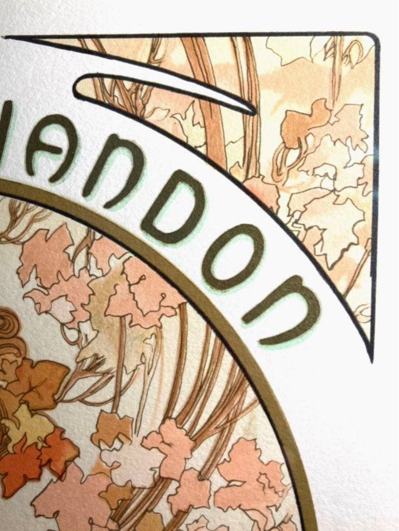 coinです　真作絵画　アルフォンス・ミュシャ　リトグラフ　USA正規品