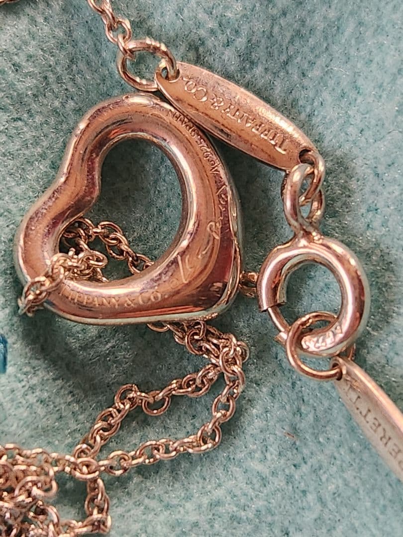 ★かわ★　TIFFANY　オープンハート　ネックレス