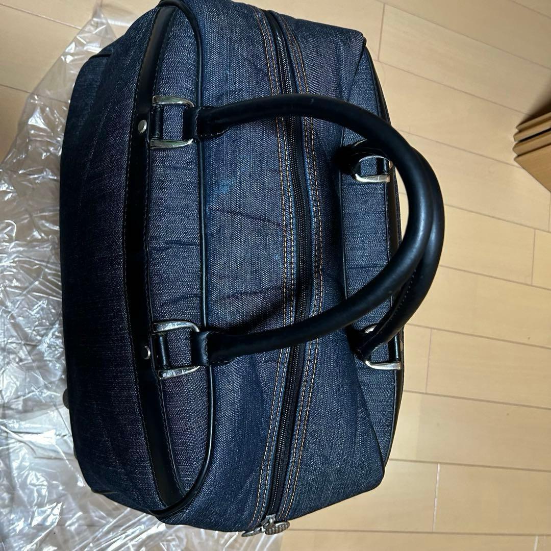 ✨希少✨EVISU エビス　ゴルフ　ボストンバッグ デニム×レザー