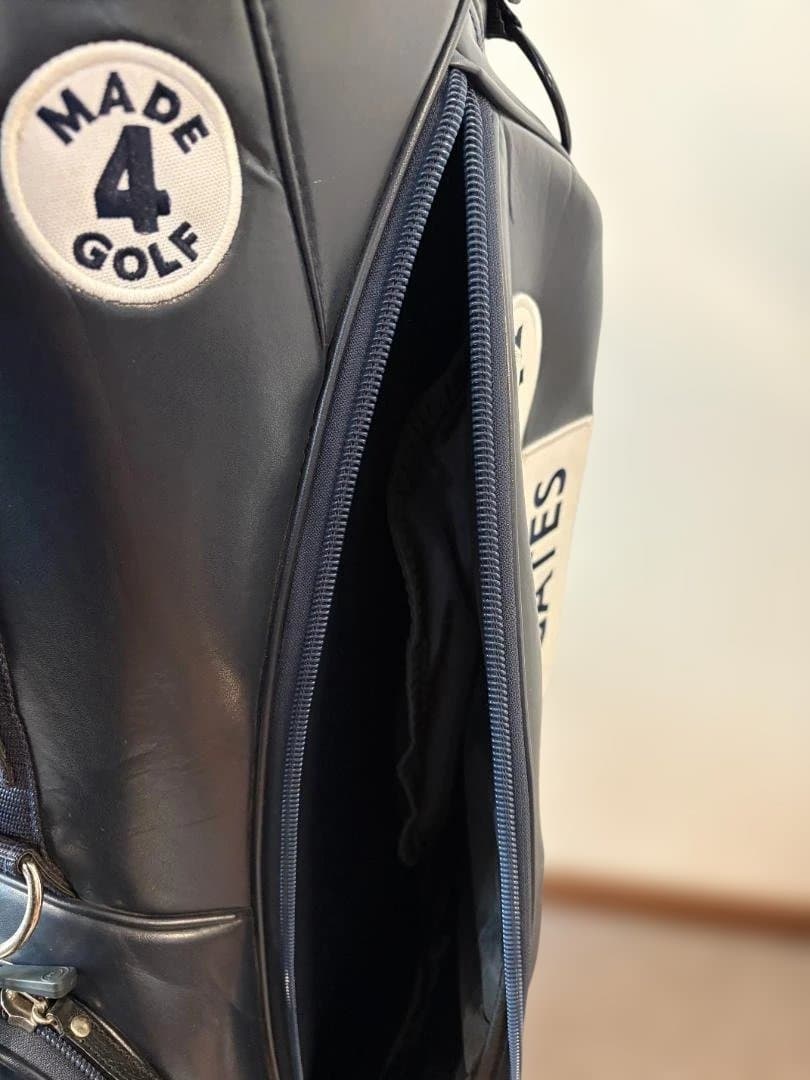 美品 パーリーゲイツ キャディバッグ スタンド式 ネイビー スマイル 89ロゴ