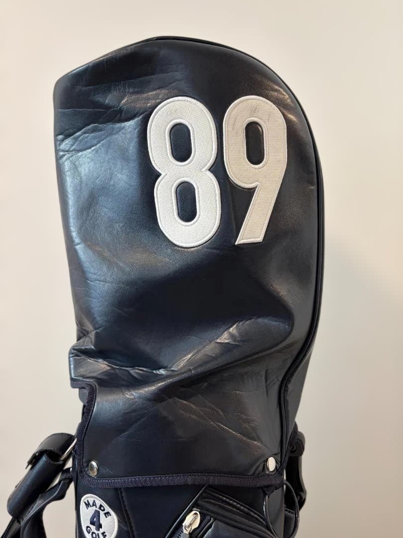 美品 パーリーゲイツ キャディバッグ スタンド式 ネイビー スマイル 89ロゴ