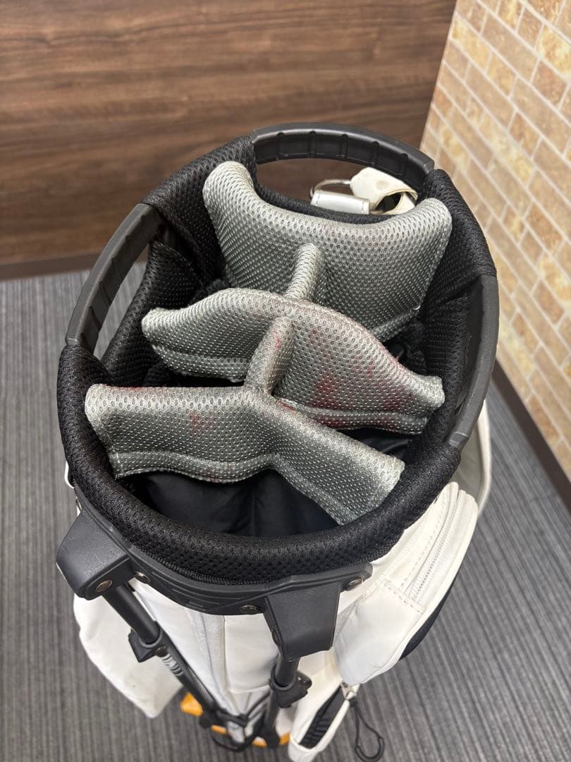 【最終セール】PRGR キャディバッグ ホワイト/イエロー