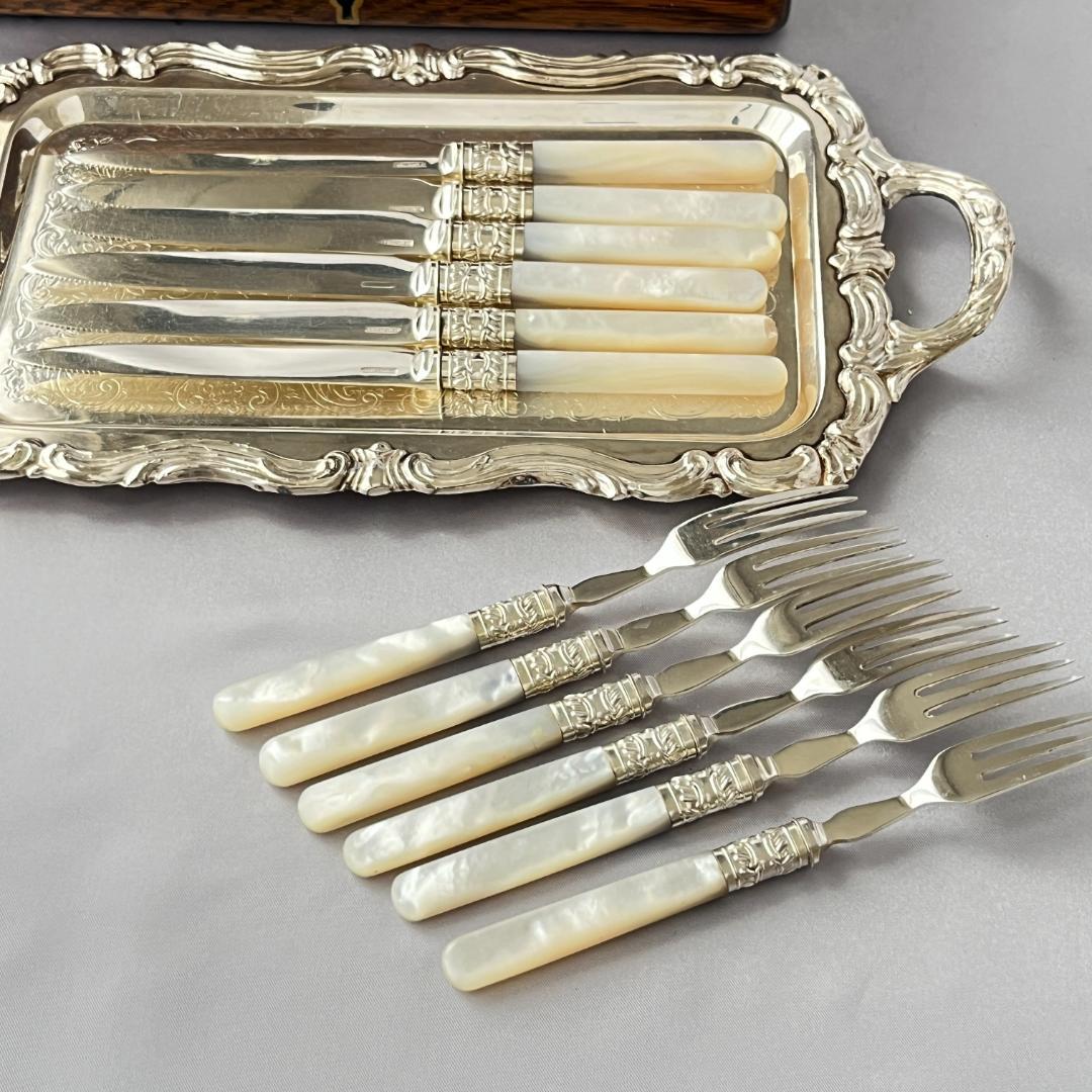 【Allen & Darwin】【白蝶貝】ビクトリアンのパストリーセット12本