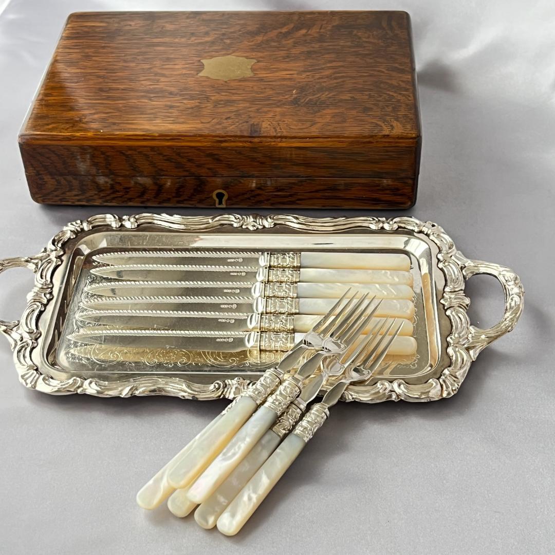 【Allen & Darwin】【白蝶貝】ビクトリアンのパストリーセット12本