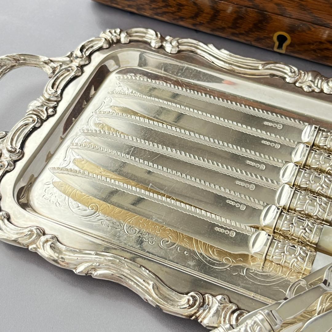 【Allen & Darwin】【白蝶貝】ビクトリアンのパストリーセット12本