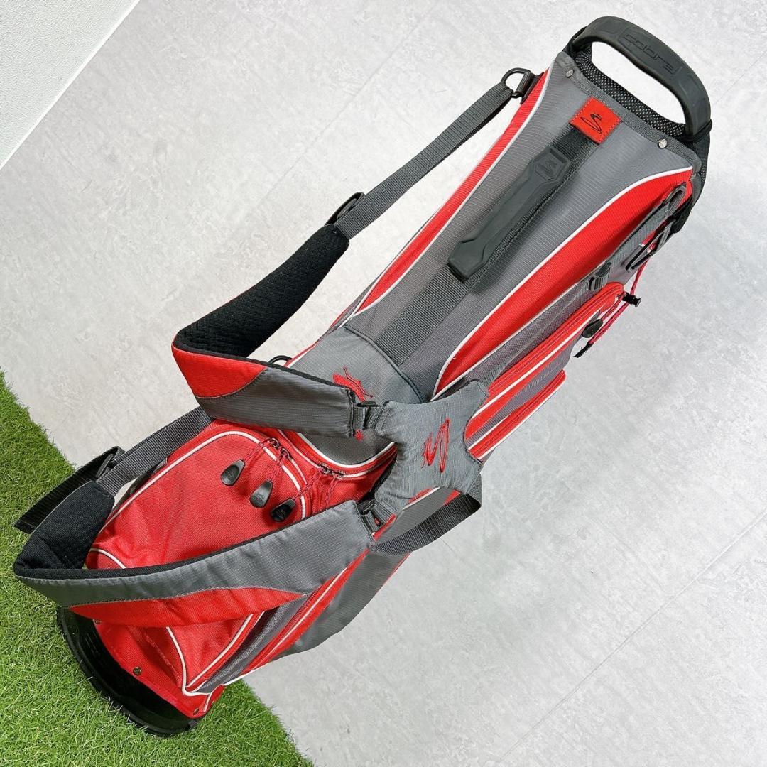 Cobra コブラ キャディバッグ 赤　レッド　スタンド式　フード無し　ゴルフ
