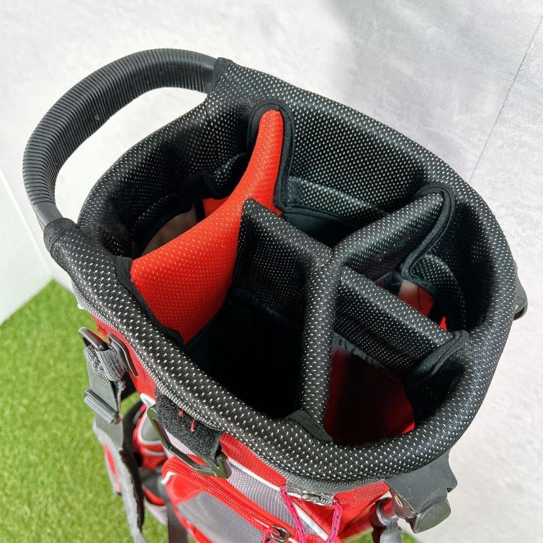 Cobra コブラ キャディバッグ 赤　レッド　スタンド式　フード無し　ゴルフ