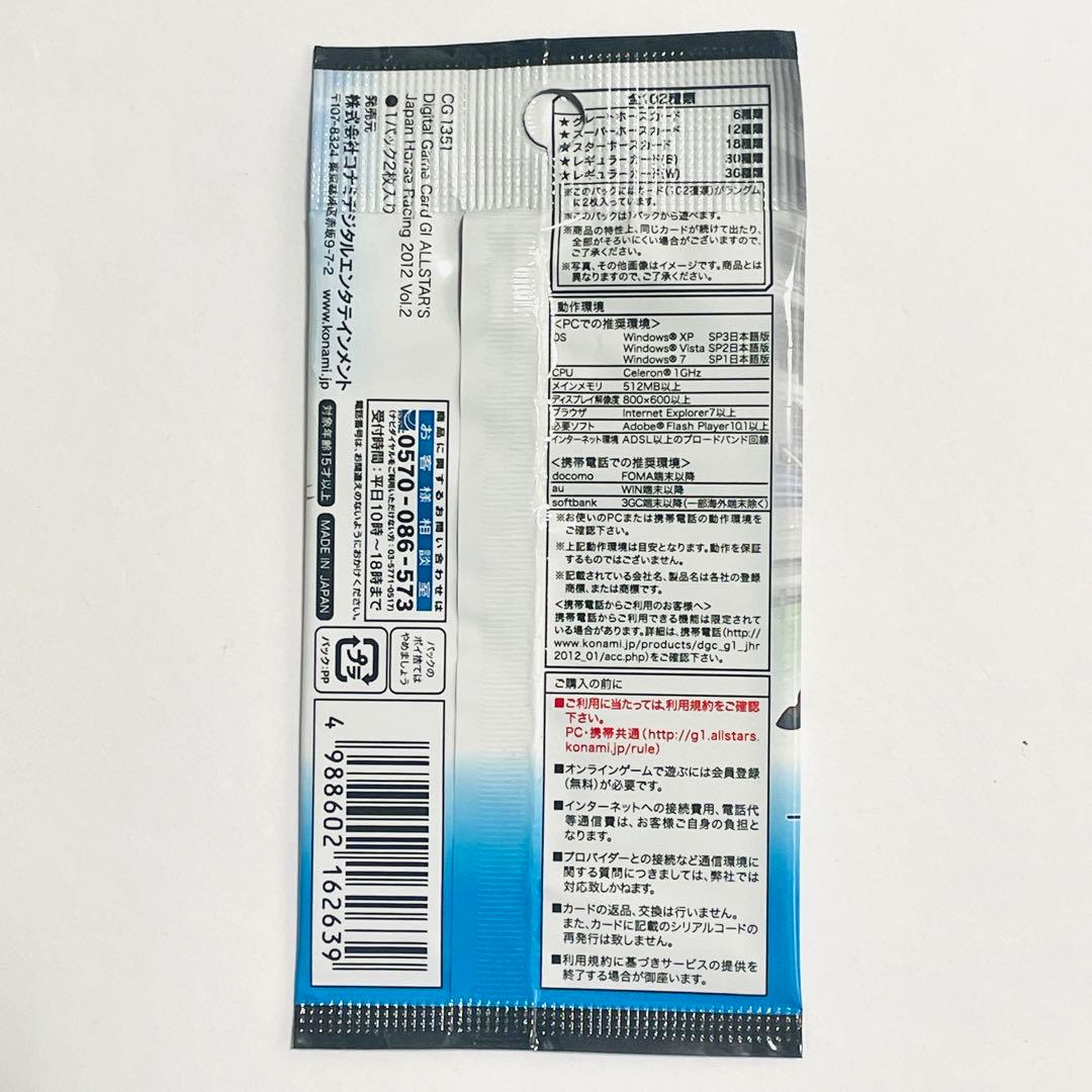 【2012年廃盤】コナミ ゲームカード 競馬