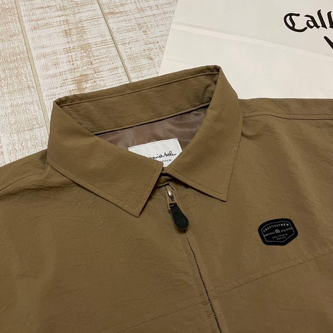 新品 キャロウェイ トラヴィスマシュー ブルゾン チビロゴ ベージュ Mサイズ