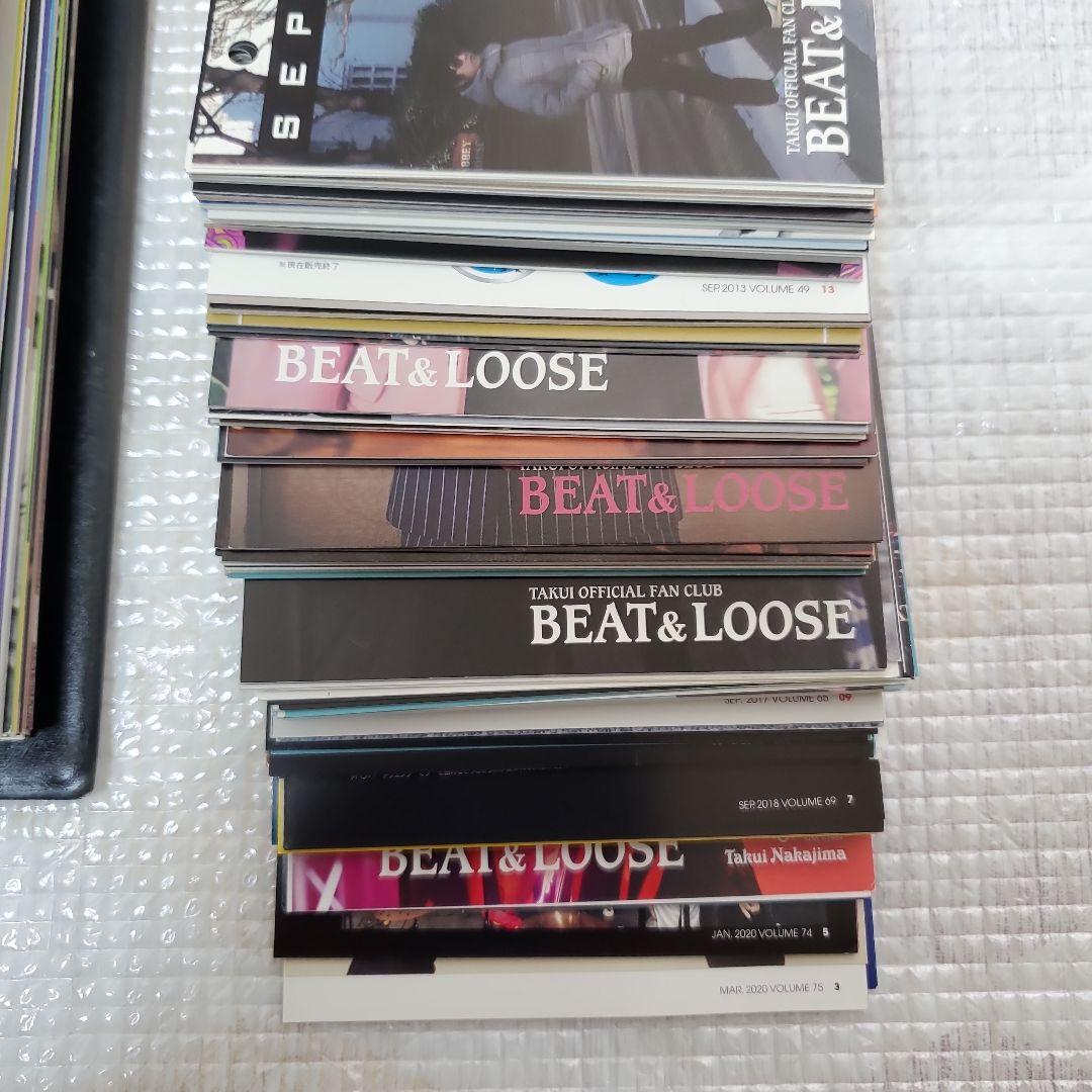 【綺麗・非売品 】中島卓偉 TAKUI ファンクラブ会報No.33～75 セット