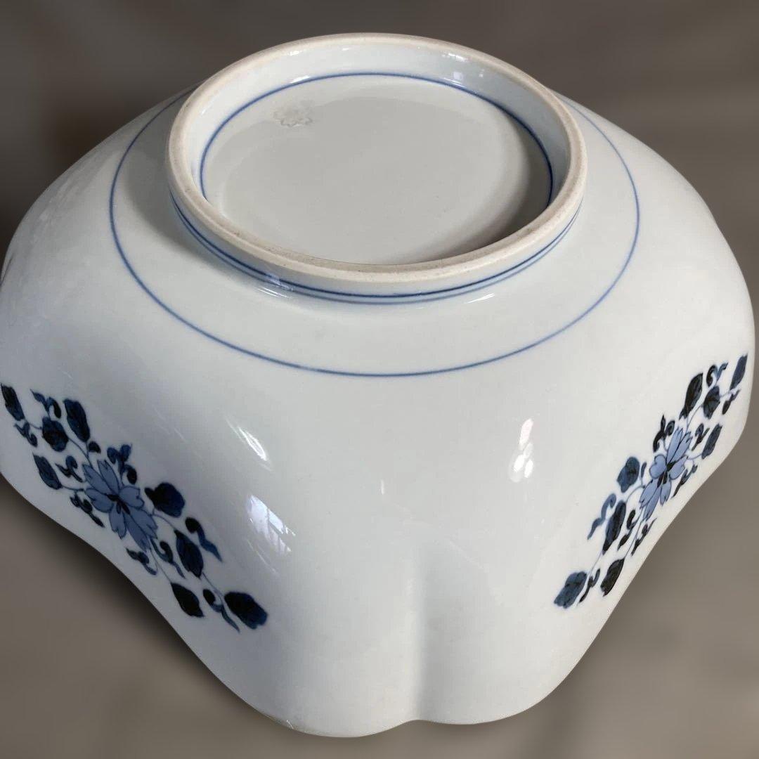 【古伊万里文】古伊万里の伝統　日本名窯　有田古伊万里文　染錦金ミル菖蒲文　花渕鉢