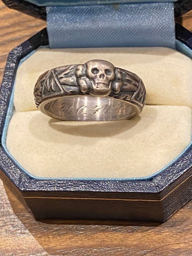 tks 私物骸骨名誉指輪　ミリタリードイツ　第二次大戦　スカルリング