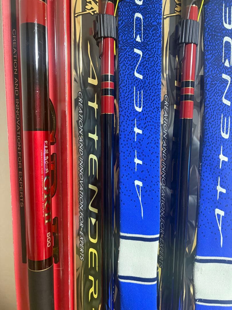 がまかつ　がま磯　アテンダーⅡ 2本 たもの柄セット　サンライン　釣研　釣武者