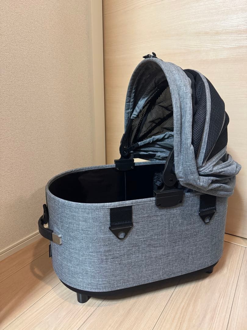 エアバギー ドーム3 レギュラーサイズ アースグレー［コット単品＋バスケット］