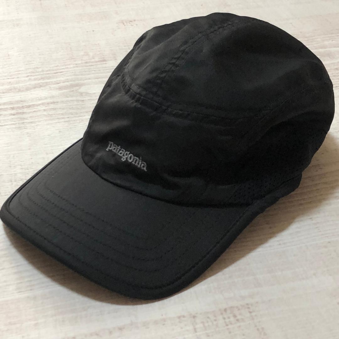 夏のランに最適‼️ パタゴニア ベロシティ・キャップ レアなオールブラック