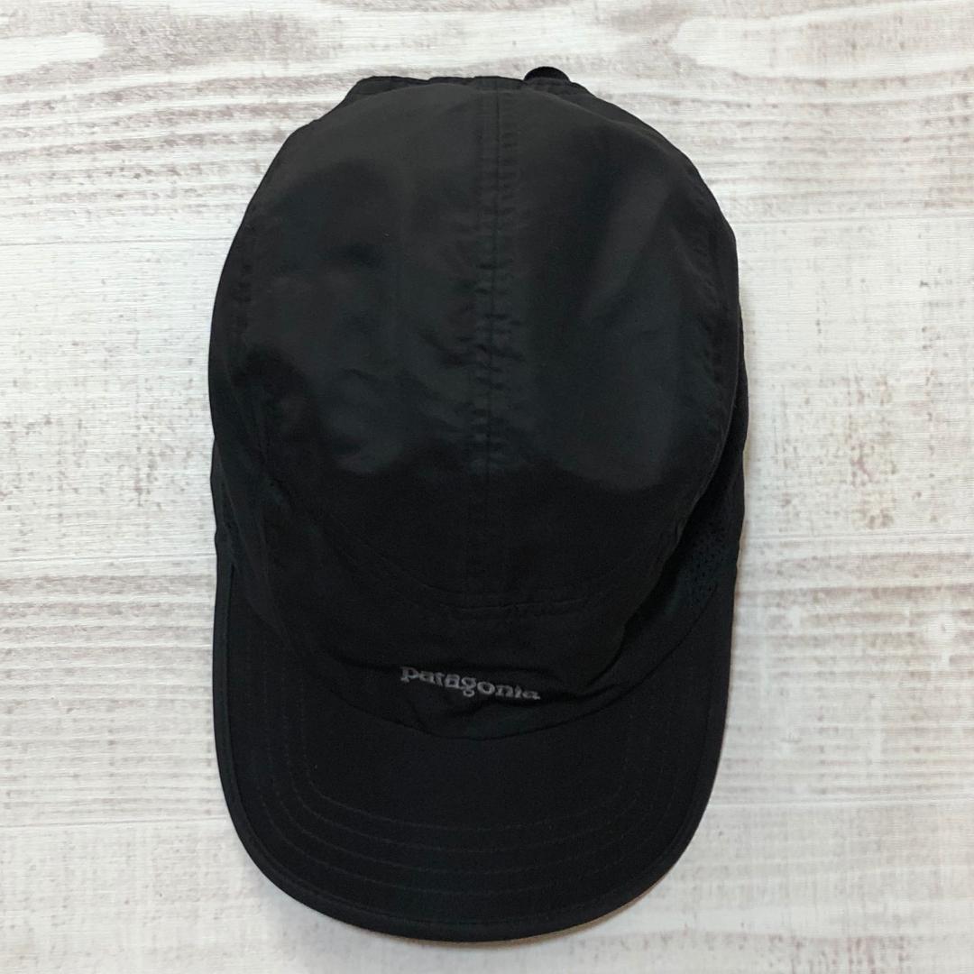 夏のランに最適‼️ パタゴニア ベロシティ・キャップ レアなオールブラック