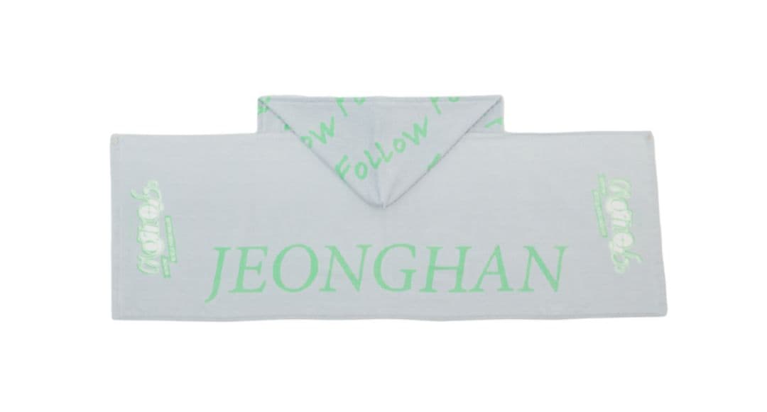 【JEONGHAN•ジョンハン】SEVENTEEN　フードタオル　うちわ