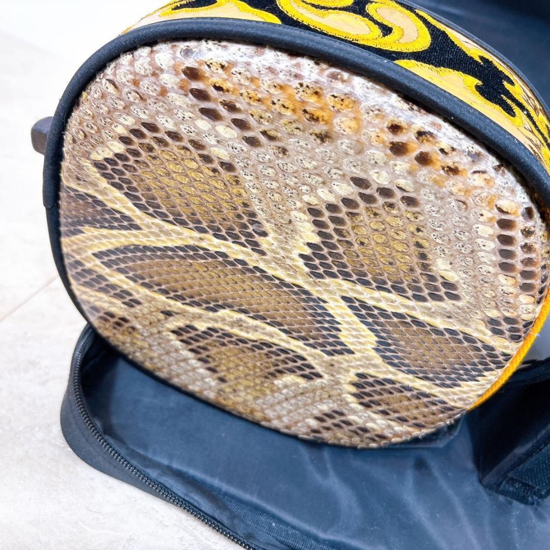 沖縄三線 本蛇革 ケース付き 初心者 入門 蛇皮 本革