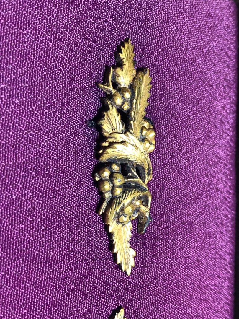 X線鑑定済 目貫 どんぐり柄