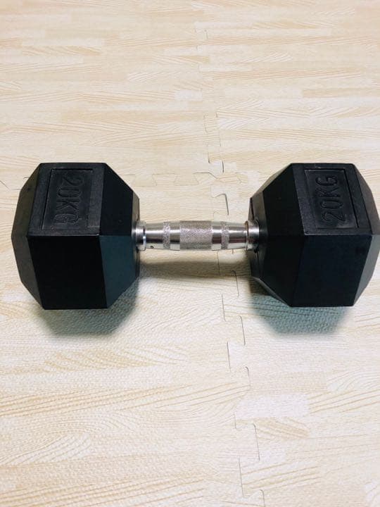 ダンベル20kg ラバー六角形