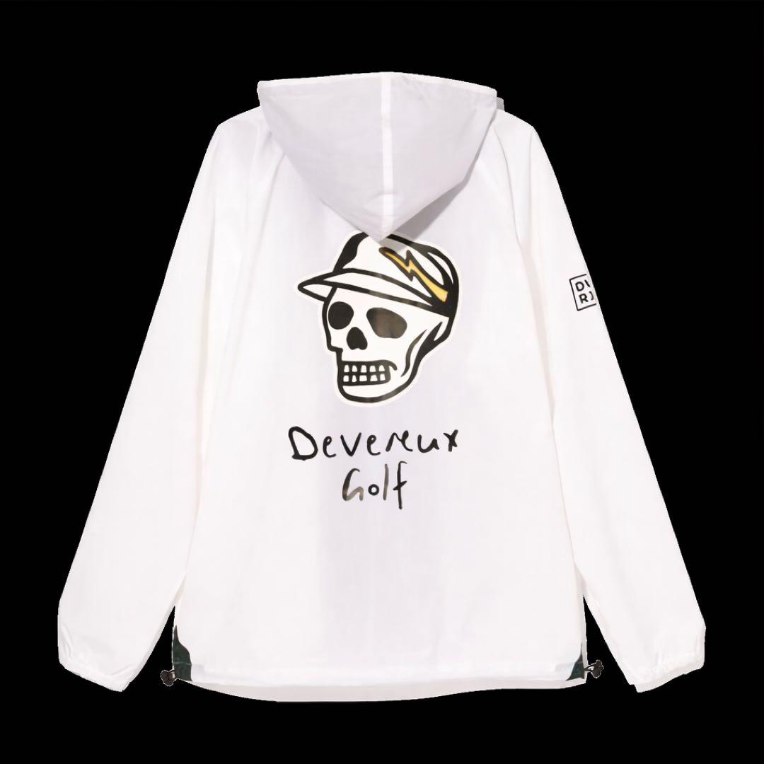 新品未使用【デヴァロー ゴルフ】 メンズ ドットエアーWRブルゾン ホワイト Ｍ