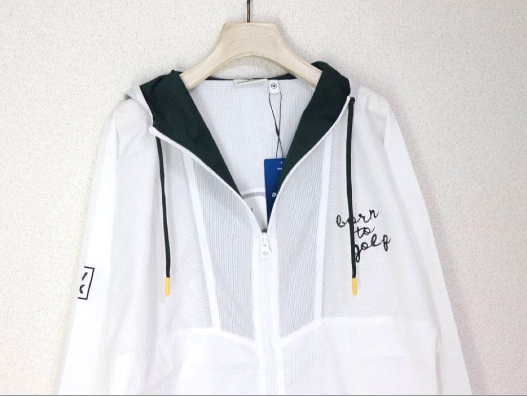 新品未使用【デヴァロー ゴルフ】 メンズ ドットエアーWRブルゾン ホワイト Ｍ