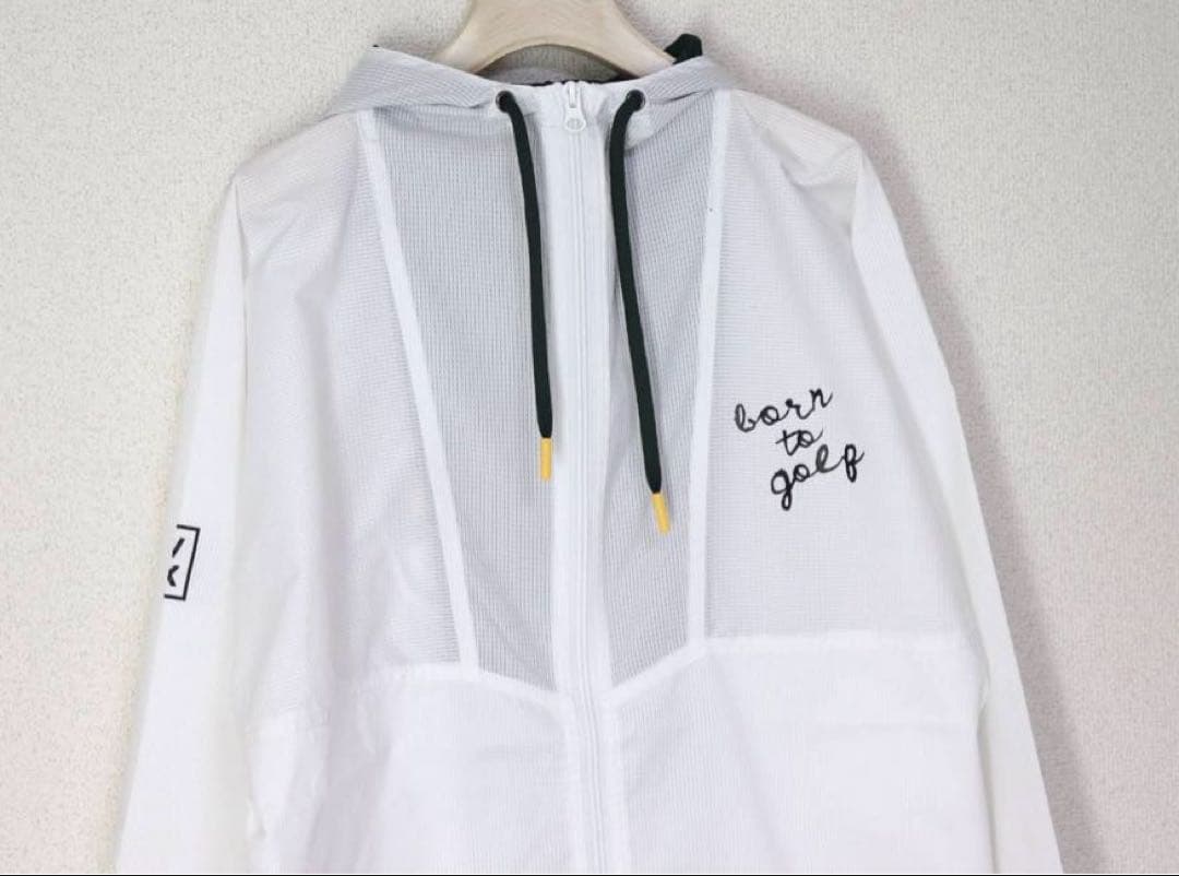 新品未使用【デヴァロー ゴルフ】 メンズ ドットエアーWRブルゾン ホワイト Ｍ
