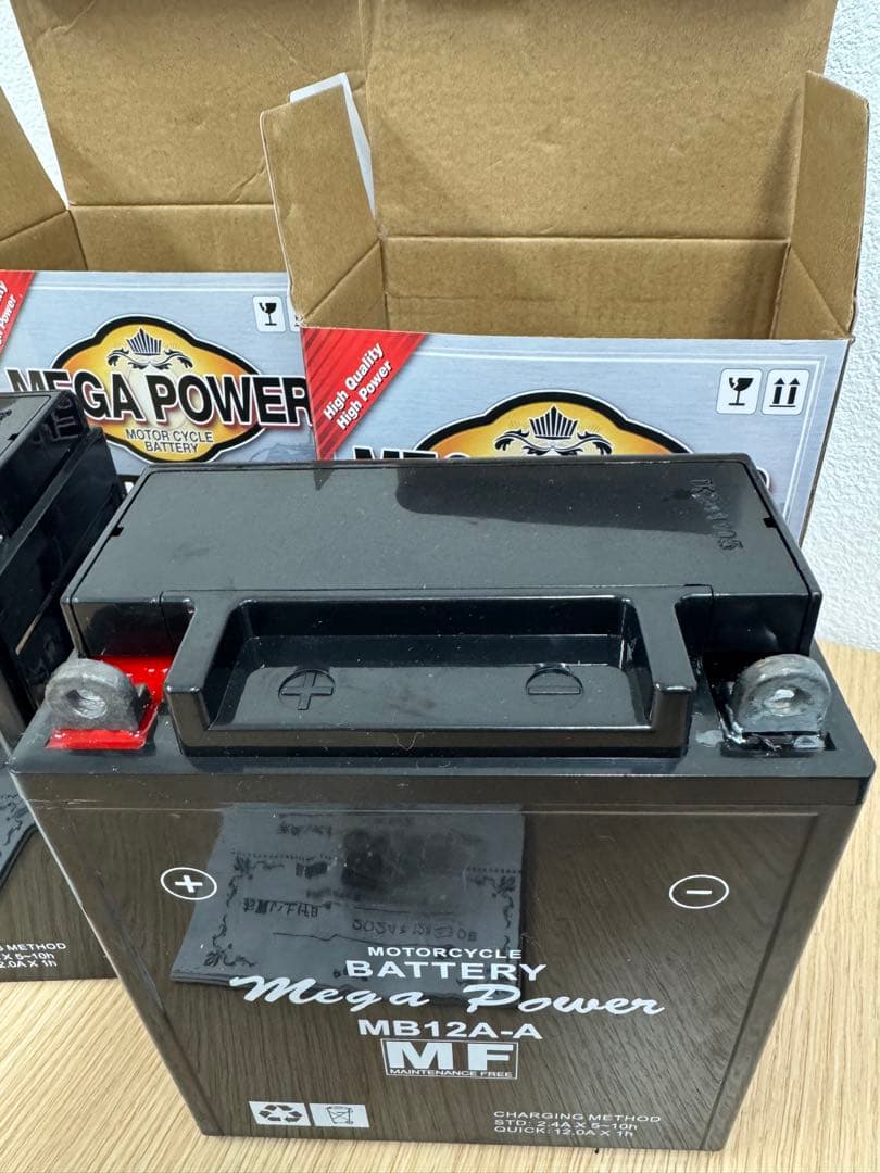 MEGA POWER MB12A-A バッテリー 2個