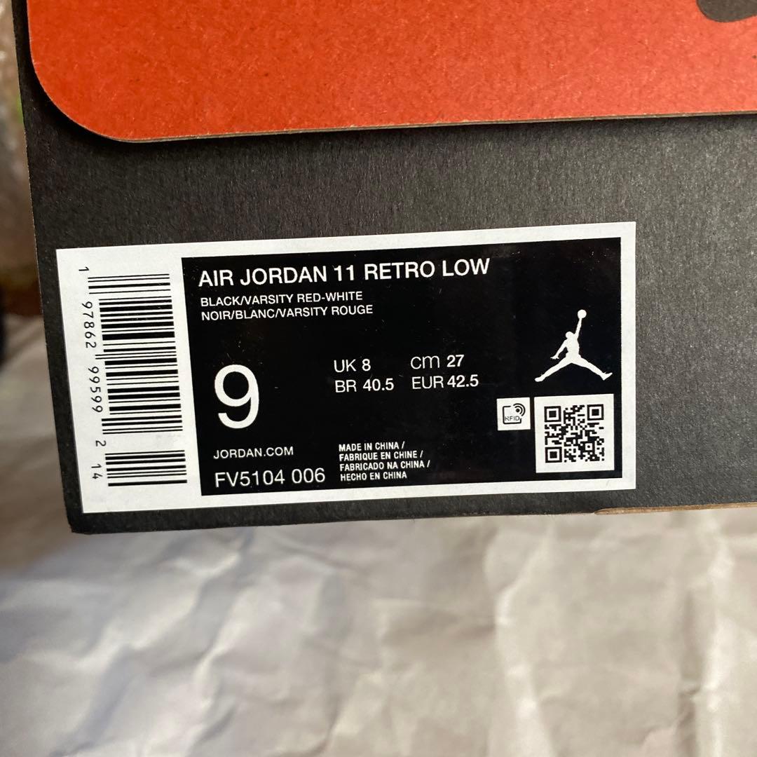 シューズ(男性用) NIKE Air Jordan 11 Retro Low \"Bred\" 2025