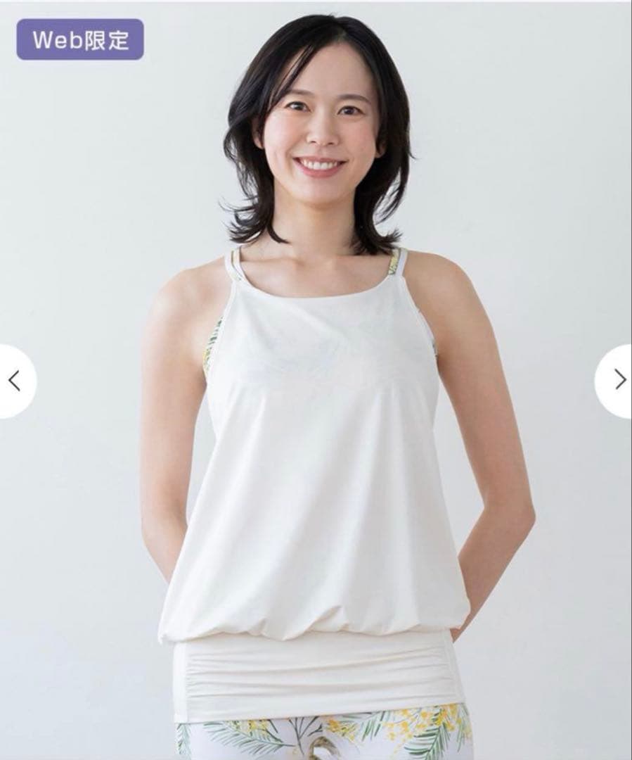 新品未使用　【SUKALA】スプリングフラワーカバーキャミソール(L/ミモザ)