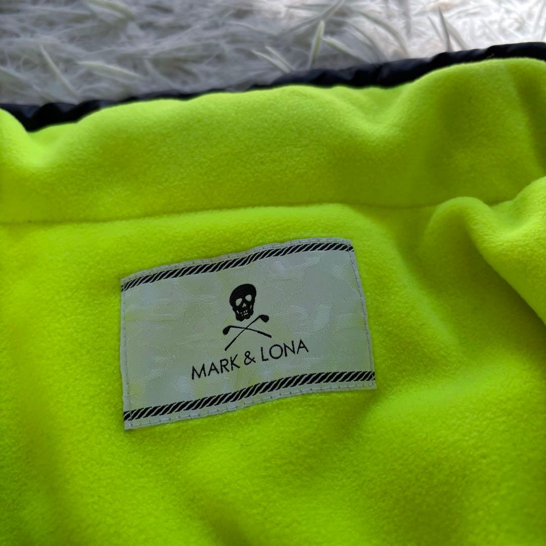 最高峰 マークアンドロナ ベスト 中綿 ダウン 3D ブラック 裏起毛