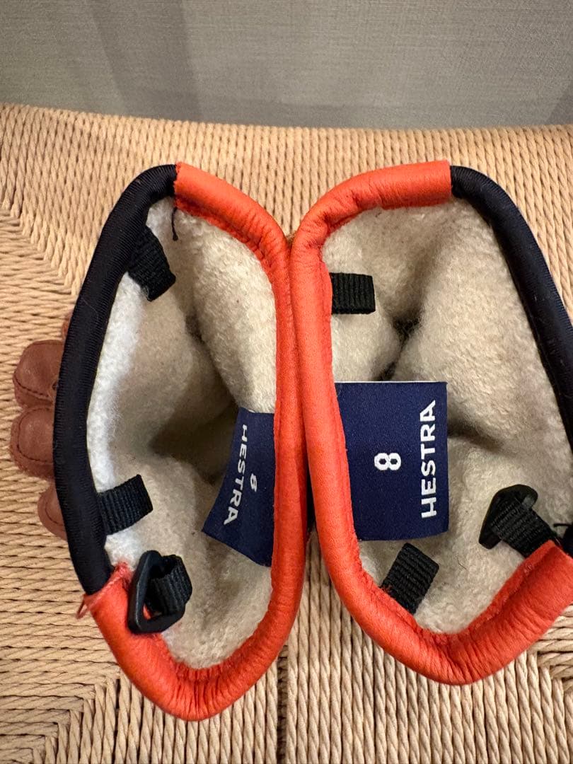 Hestra レザーグローブ Wakayama ブラウン サイズ8