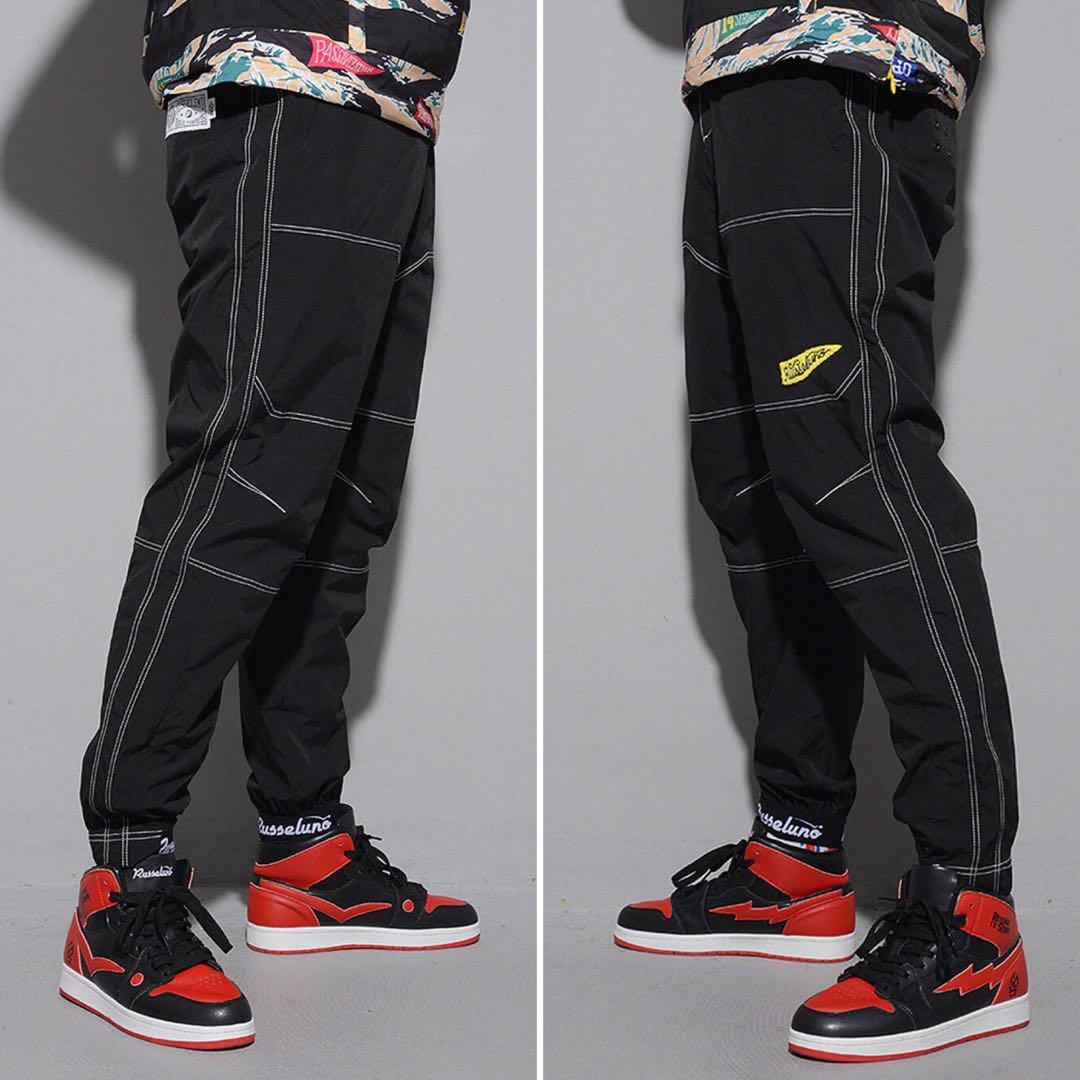 新品 ラッセルノ ゴルフ ウィンド ストップ ロング パンツ ブラック M 4