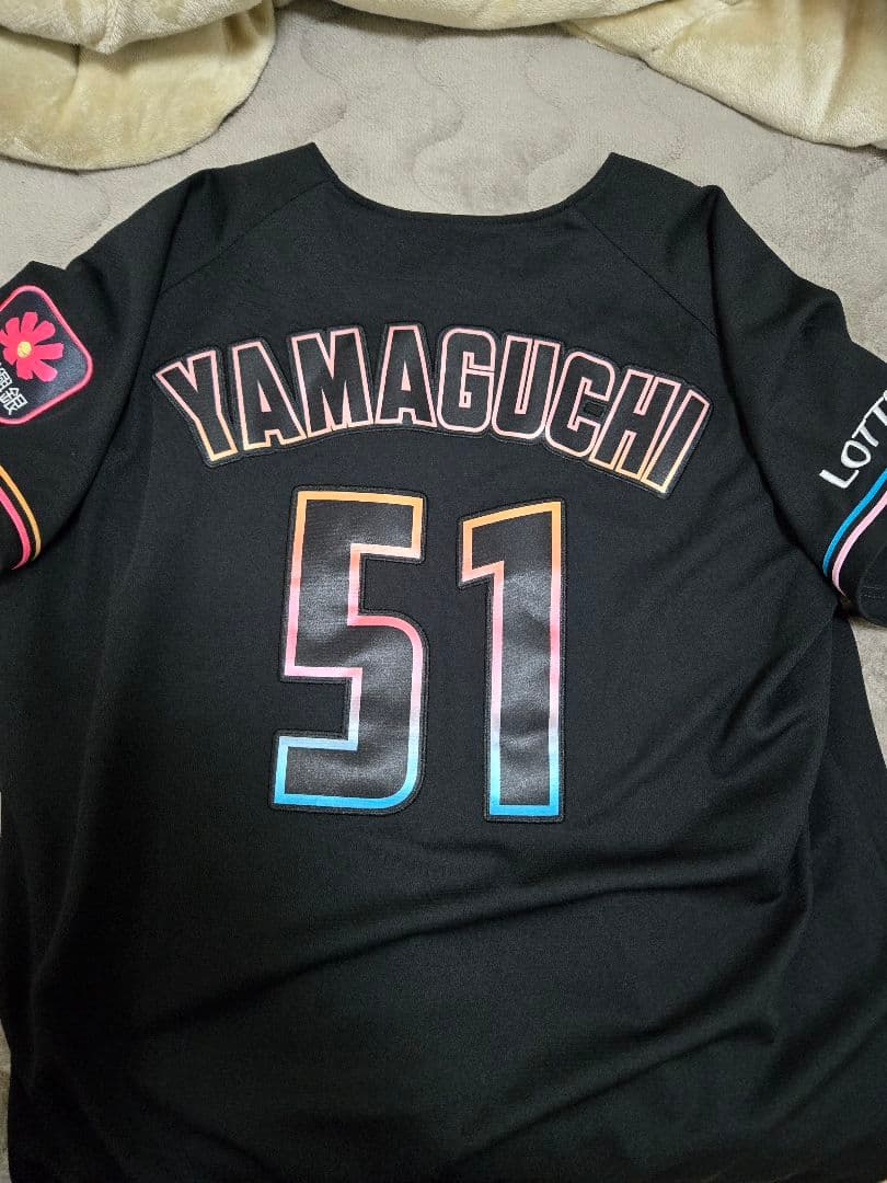 千葉ロッテ ユニフォーム 山口　BSW　Lサイズ