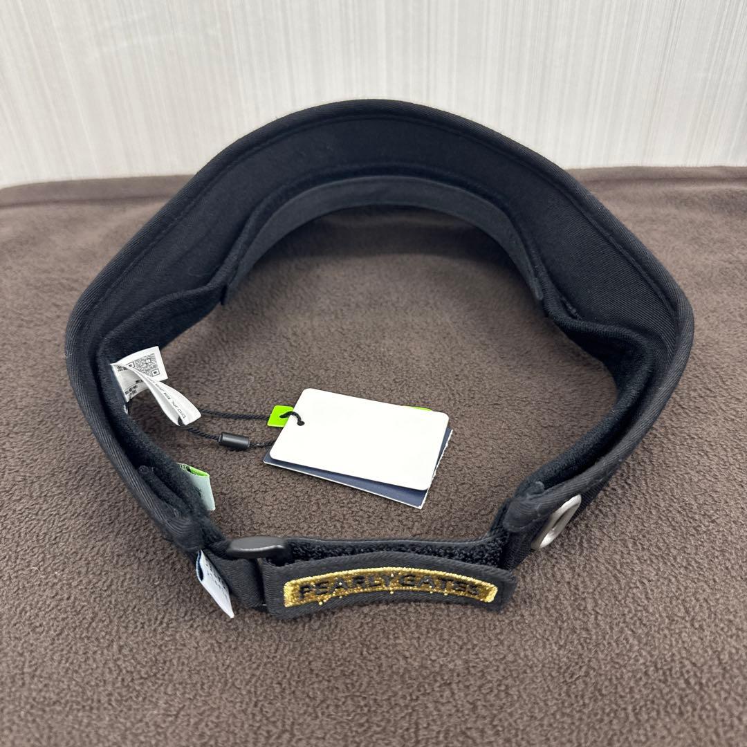 パーリーゲイツ　原英莉花プロ　サンバイザー　黒