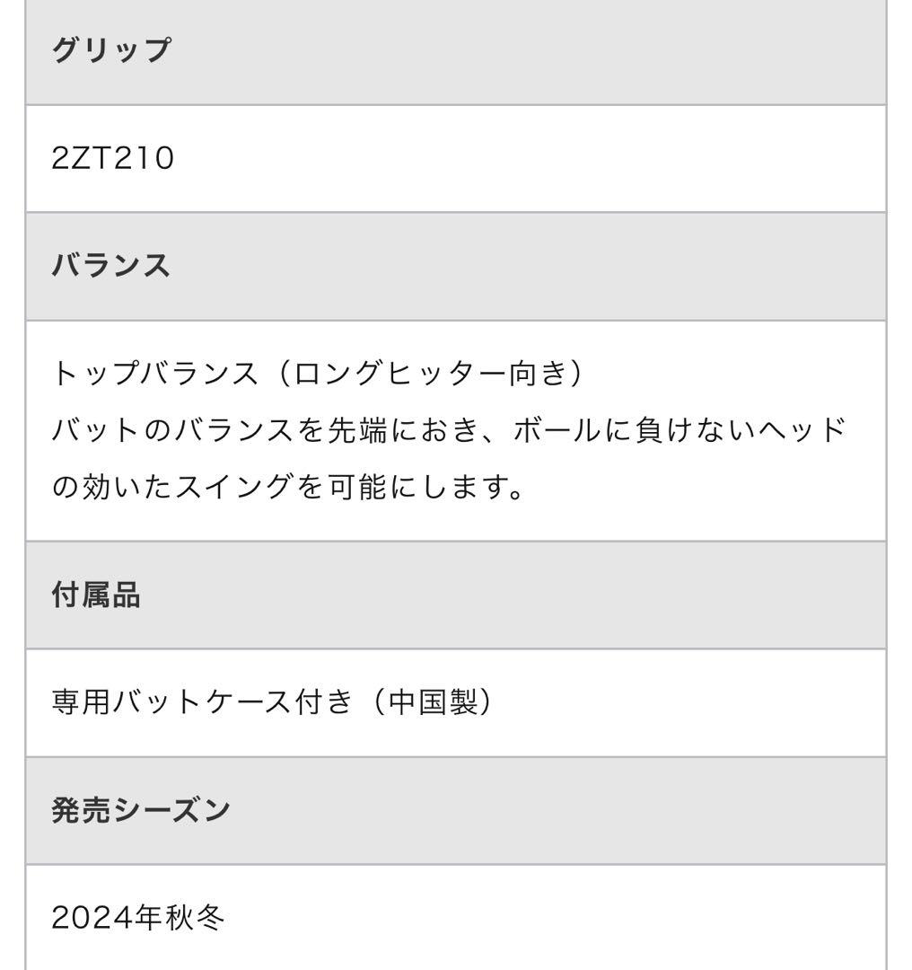 小学生軟式用ビヨンドマックスレガシー トップ(FRP製／77cm／平均550g)