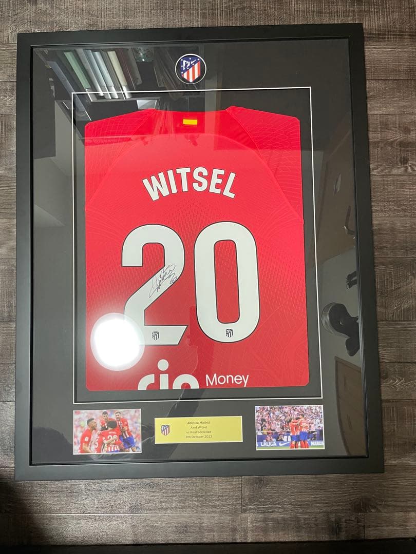 アトレティコ・マドリード　ヴィツェル 直筆サイン入りユニフォーム　試合実着用